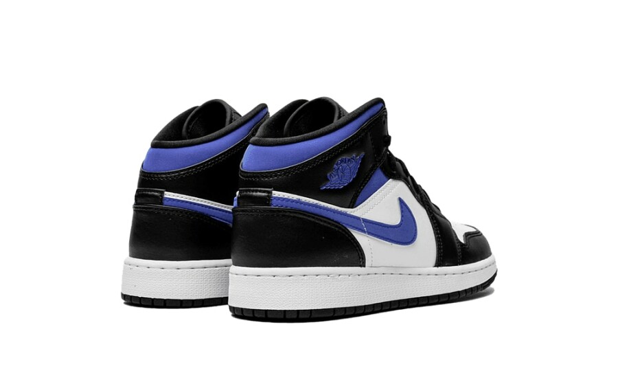 air jordan 1 mid white racer blue gs