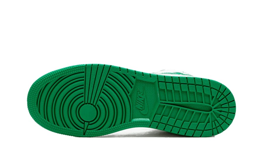 air jordan 1 mid grey green gs